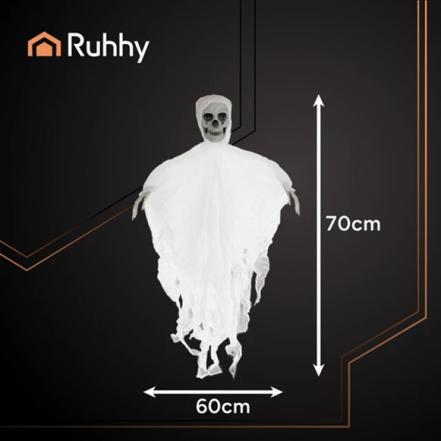 Декорація підвісна Скелет Ruhhy 70 см White (5900779957565)