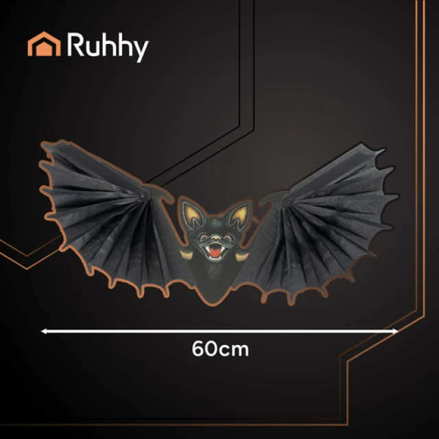 Декоративний кажан Ruhhy 60 см Black (5900779957589)