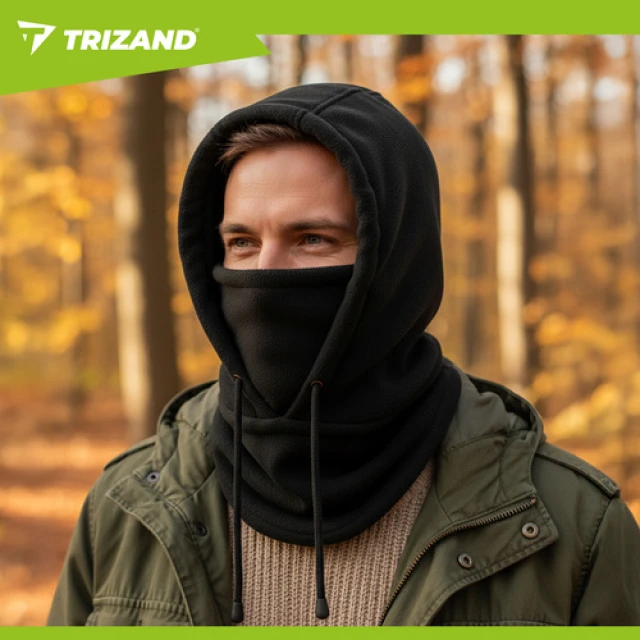 Комплект зимовий шапка та шарф-труба Trizand Black (5900779957596)
