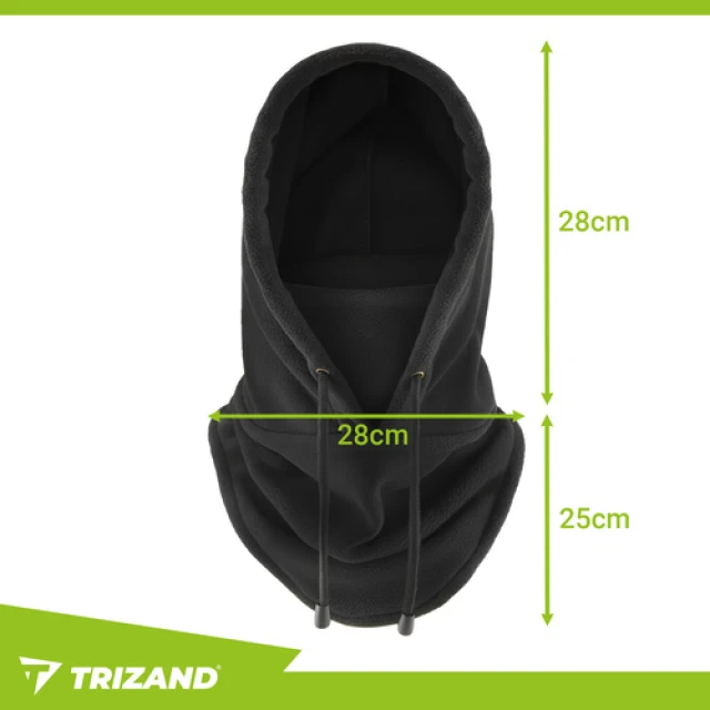 Комплект зимовий шапка та шарф-труба Trizand Black (5900779957596)