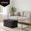 Пуф бархатный с отделением для хранения Ruhhy 76x38x38 см Gray (5900779957619)