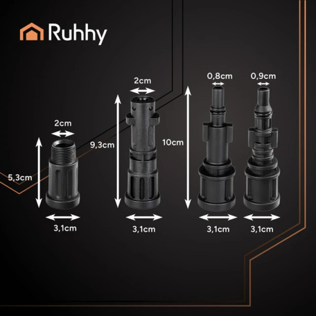 Шланг для очищення труб з адаптером Ruhhy 20 м (5900779957640)