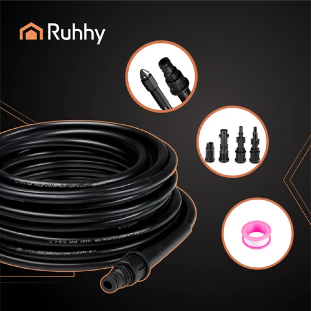Шланг для очищення труб з адаптером Ruhhy 20 м (5900779957640)