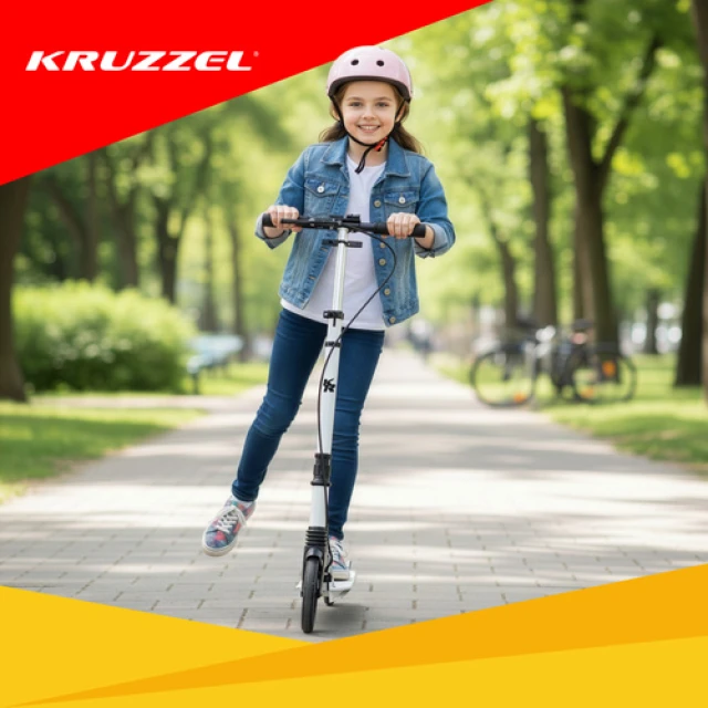 Самокат Kruzzel Hyperion колеса 200 мм White (5900779957695)