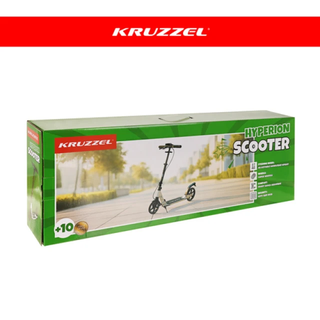 Самокат Kruzzel Hyperion колеса 200 мм White (5900779957695)