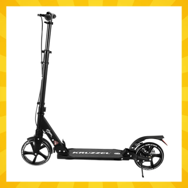 Самокат Kruzzel Hyperion колеса 200 мм Black (5900779957701)