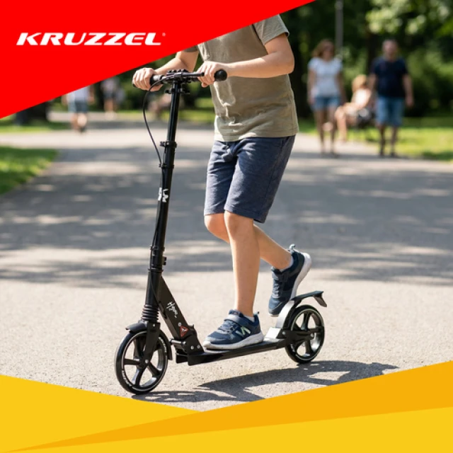 Самокат Kruzzel Hyperion колеса 200 мм Black (5900779957701)