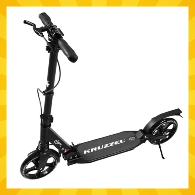 Самокат Kruzzel Hyperion колеса 200 мм Black (5900779957701)