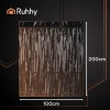 Декоративна штора Ruhhy 200x100 см Black (5900779957855)