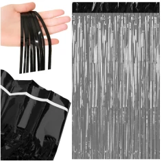Декоративна штора Ruhhy 200x100 см Black (5900779957855)