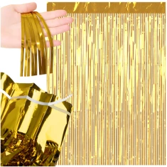 Декоративна штора Ruhhy 200x100 см Gold (5900779957862)