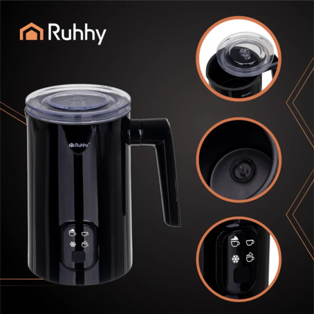 Спінювач молока Ruhhy 400 Вт 160/350 мл Black (5900779957930)
