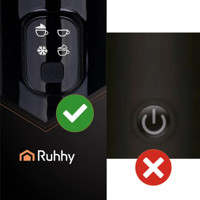 Спінювач молока Ruhhy 400 Вт 160/350 мл Black (5900779957930)
