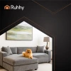 Чохол на диван еластичний оксамитовий Ruhhy 190-230 см Dark Grey (5900779957947)