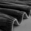 Чохол на диван еластичний оксамитовий Ruhhy 190-230 см Dark Grey (5900779957947)