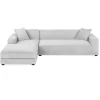 Чехол на диван эластичный бархатный Ruhhy 190-230 см Light Grey (5900779957954)