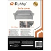 Чехол на диван эластичный бархатный Ruhhy 190-230 см Light Grey (5900779957954)