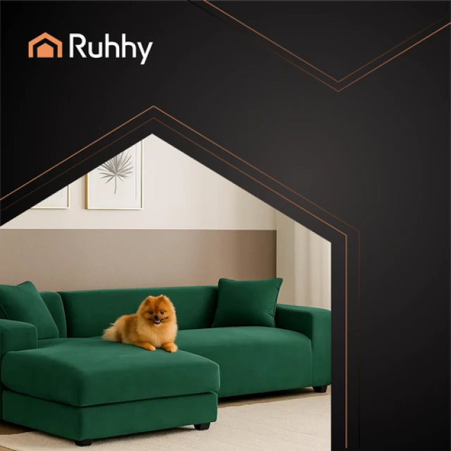 Чохол на кутовий диван Ruhhy 190-230 см Dark Green (5900779957961)