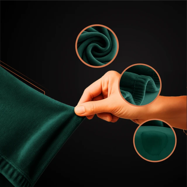 Чохол на кутовий диван Ruhhy 190-230 см Dark Green (5900779957961)
