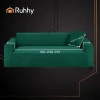 Чохол на кутовий диван Ruhhy 190-230 см Dark Green (5900779957961)