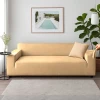 Чехол на диван эластичный бархатный Ruhhy 190-230 см Beige (5900779957978)