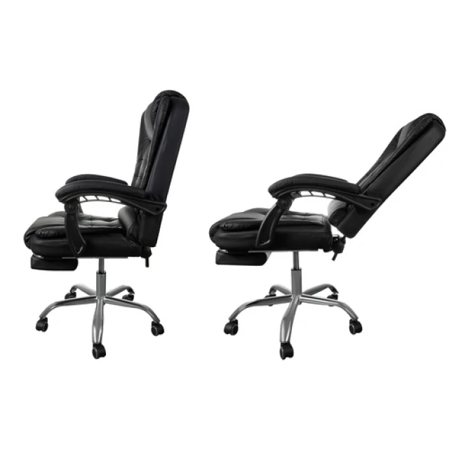 Офісне крісло з підставкою для ніг Malatec Black (5900779958050)