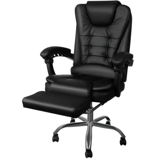 Офісне крісло з підставкою для ніг Malatec Black (5900779958050)