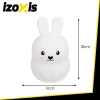 Нічник дитячий Кролик Izoxis LED RGB силіконовий з пультом ДК USB (5900779958104)