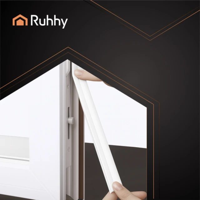 Уплотнитель самоклеящийся для окон и дверей Ruhhy White (5900779958364)