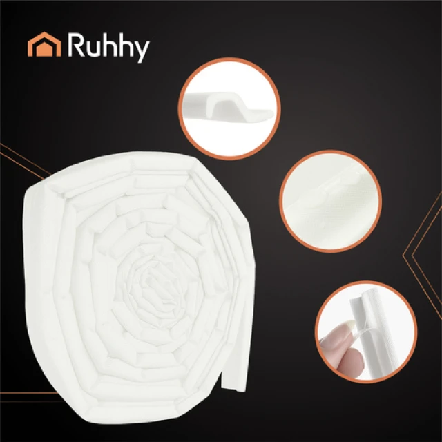 Уплотнитель самоклеящийся для окон и дверей Ruhhy White (5900779958364)