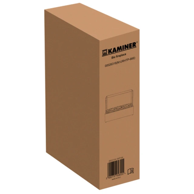 Біокамін Kaminer 45x29x20,5 см з галькою (5900779958555)