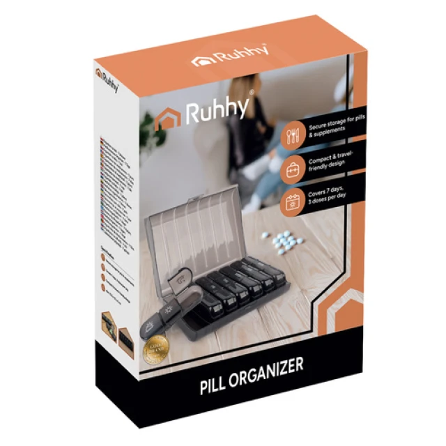 Органайзер для ліків Ruhhy 26346 на 7 днів (5900779958791)