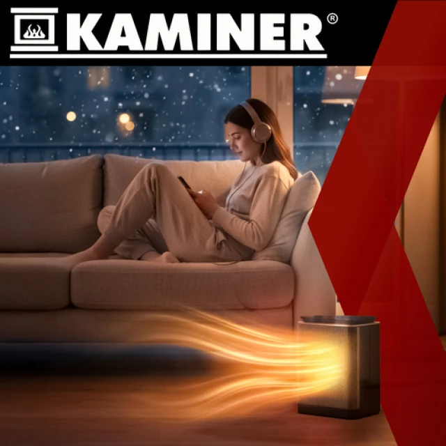 Тепловентилятор Kaminer Lumni керамічний PTC 1500 Вт (5900779958883)