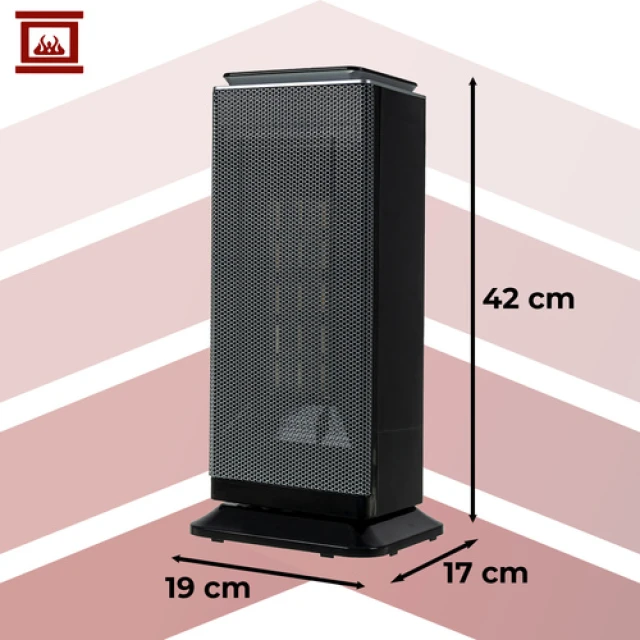 Тепловентилятор Kaminer Lumni 2.0 керамічний PTC 2000 Вт (5900779958890)