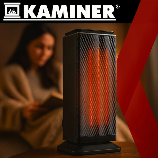 Тепловентилятор Kaminer Lumni 2.0 керамічний PTC 2000 Вт (5900779958890)
