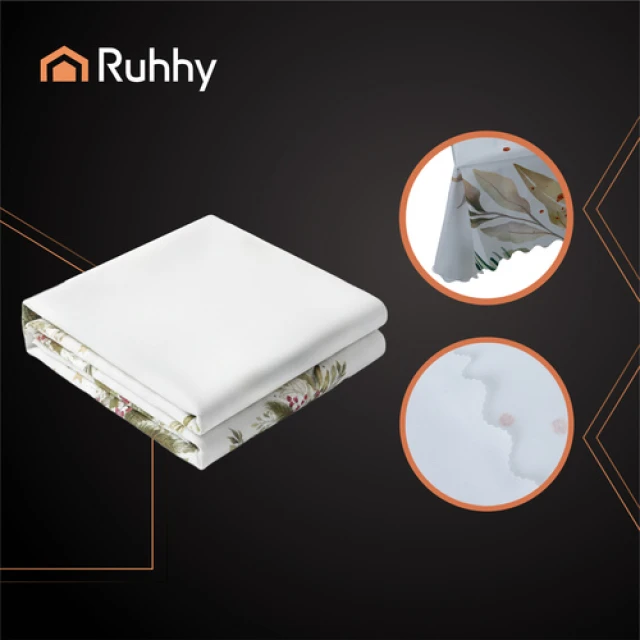 Скатертина святкова Ruhhy 220x140 см White (5900779958913)