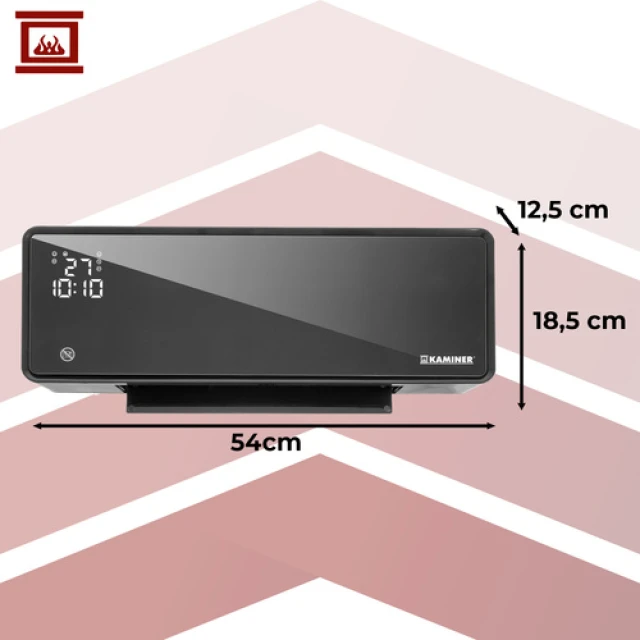 Повітряна завіса Kaminer Zelvion настінна з WiFi 2000 Вт White (5900779959026)