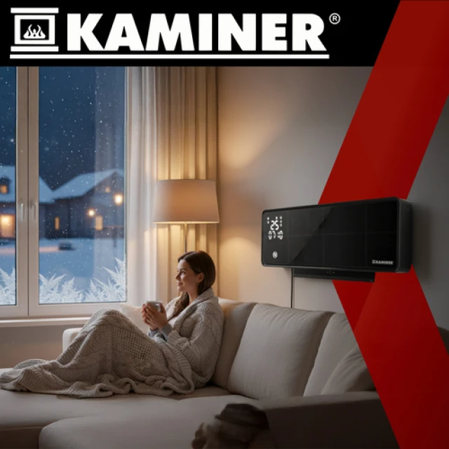 Повітряна завіса Kaminer Zelvion настінна з WiFi 2000 Вт White (5900779959026)
