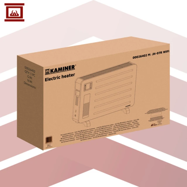Конвектор Kaminer Ziflo 2300 Вт з WiFi White (5900779959057)
