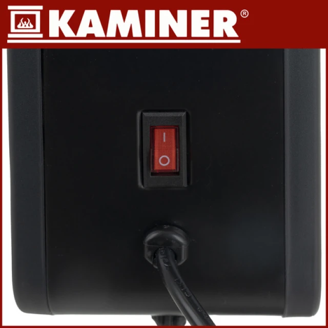 Grzejnik elektryczny- czarny Ziflo Kaminer 26403