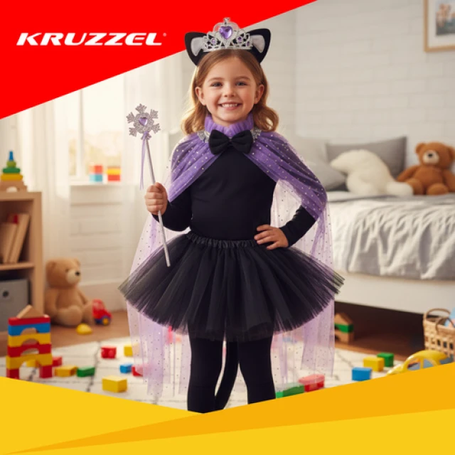 Костюм кішки Kruzzel 7 шт Black (5900779959330)