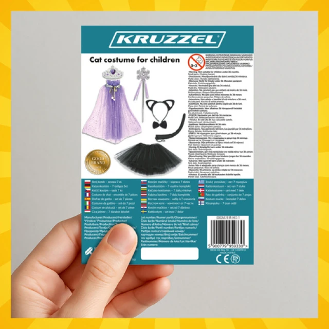 Костюм кішки Kruzzel 7 шт Black (5900779959330)