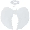 Крила янгола Ruhhy 2 шт 45 x 35 см з німбом White (5900779959385)