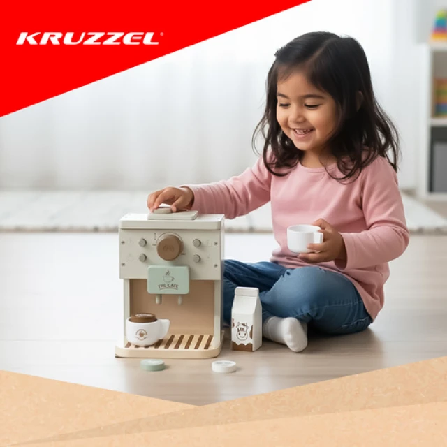 Іграшкова кавоварка дерев'яна Kruzzel (5900779959606)