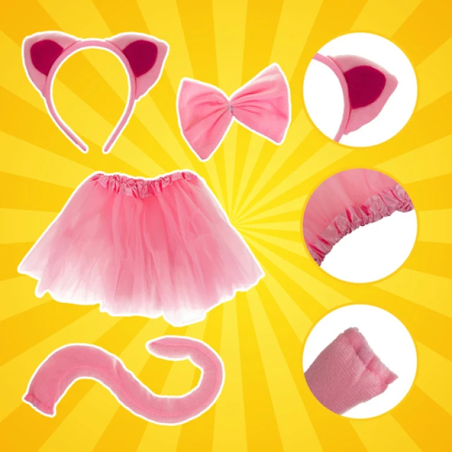 Костюм кішки Kruzzel 4 шт Pink (5900779959651)
