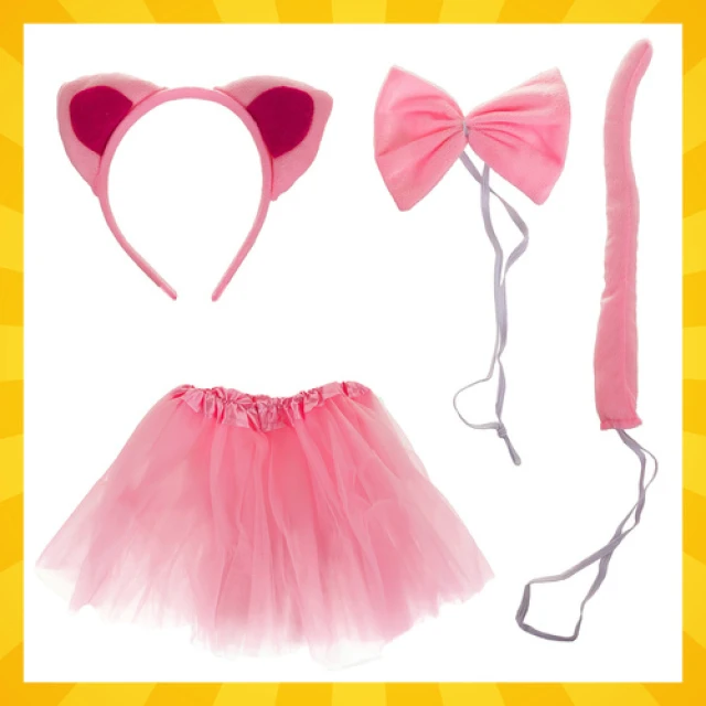 Костюм кішки Kruzzel 4 шт Pink (5900779959651)