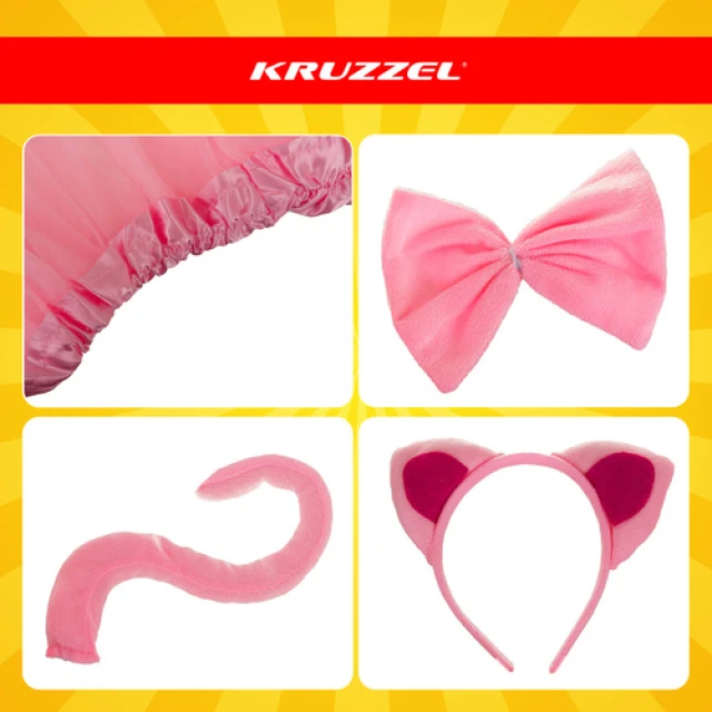 Костюм кішки Kruzzel 4 шт Pink (5900779959651)