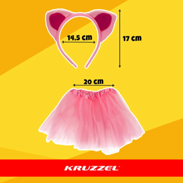 Костюм кішки Kruzzel 4 шт Pink (5900779959651)