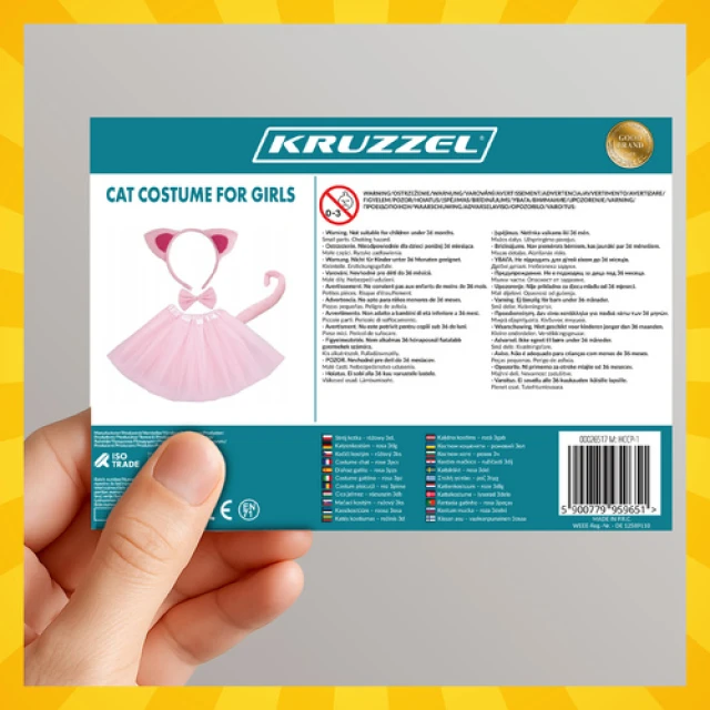 Костюм кішки Kruzzel 4 шт Pink (5900779959651)