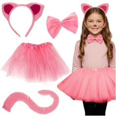 Костюм кішки Kruzzel 4 шт Pink (5900779959651)